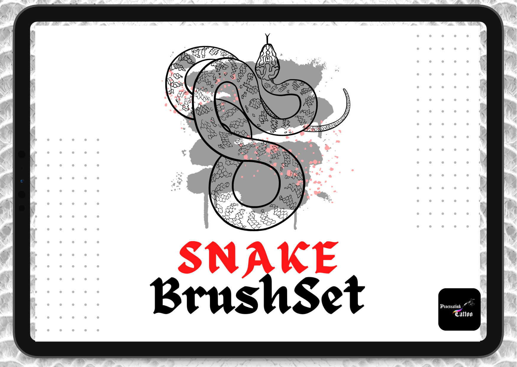 Snakes Brushset – ProcreatINKTattoo